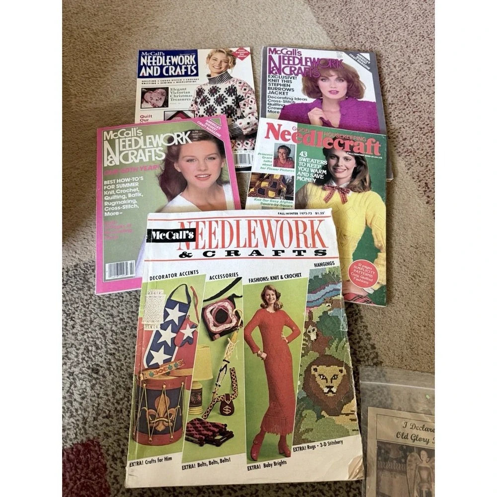mccalls needlework crafts magazine vintage lot of 5 Good housekeeping 1972-1991